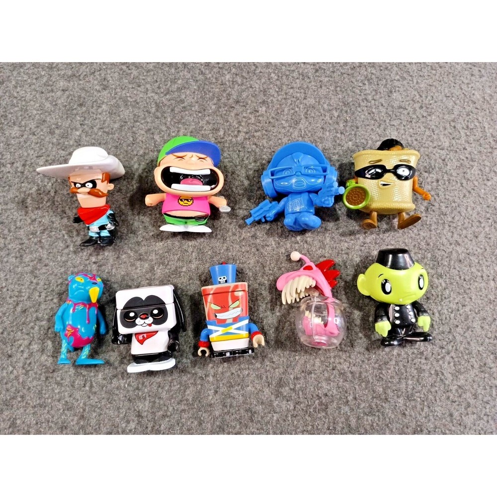 Bonkers FGTeeV Lot of 9 Mini Figures Baggo Beans The Lone Garfunkle + More